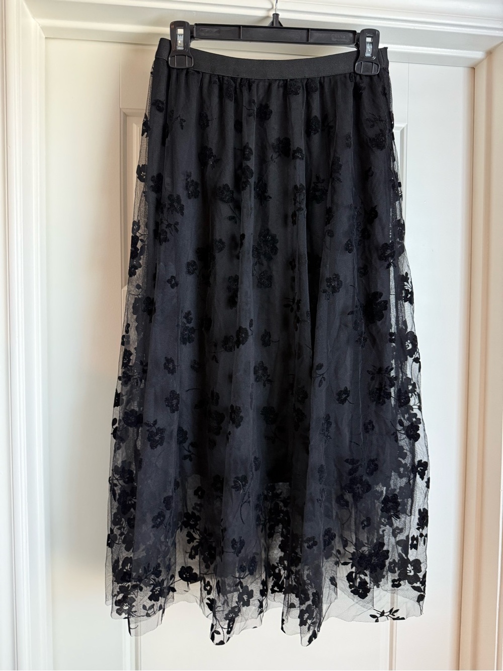 Tulle Floral Midi Skirt - Picture 3 of 6